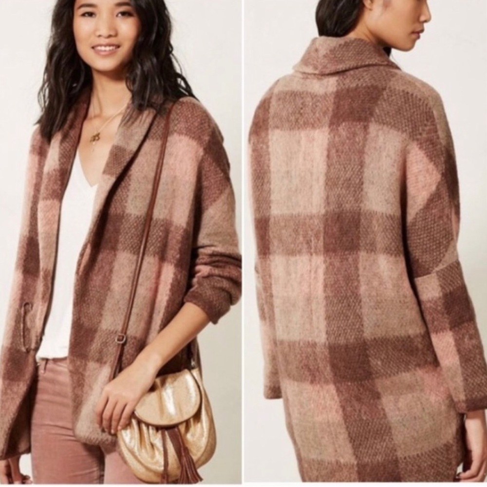 Anthropology MOTH knit multicolored unique sweater jacket size M/M